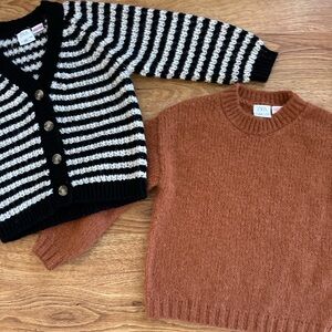 Two Zara Kids Sweaters Size 4-5 Years